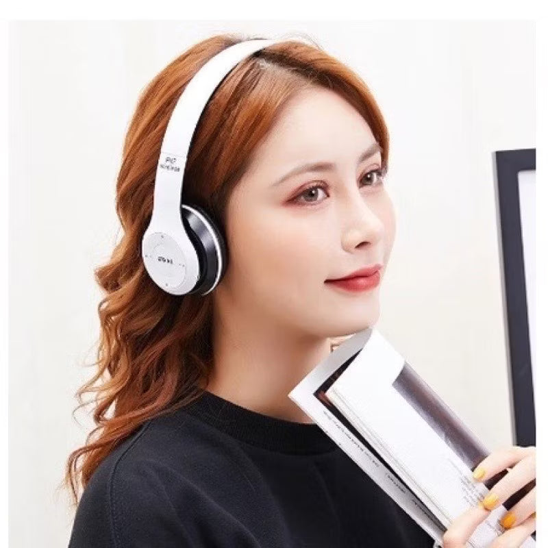 🎧 Fone de Ouvido Bluetooth P47 Wireless Headphone Sem Fio Dobrável