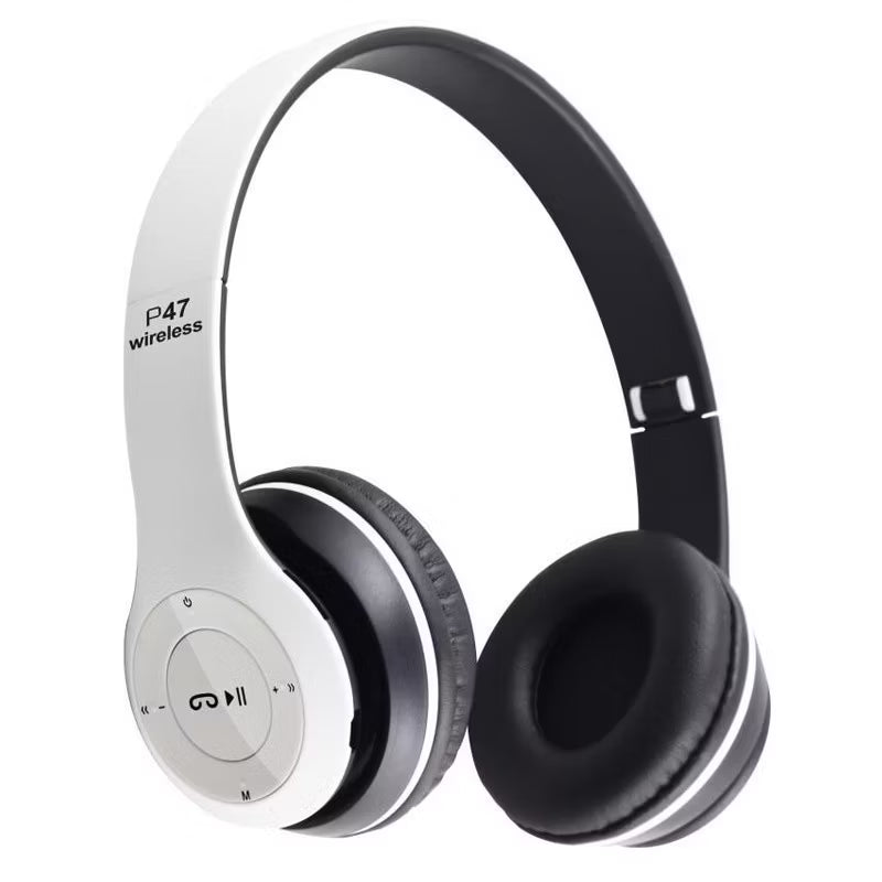 🎧 Fone de Ouvido Bluetooth P47 Wireless Headphone Sem Fio Dobrável