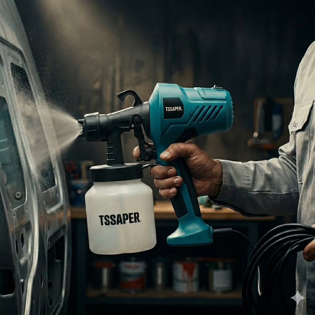 Pistola Pulverizadora Elétrica TSSAPER 800ml – Pintura Profissional com Alta Precisão