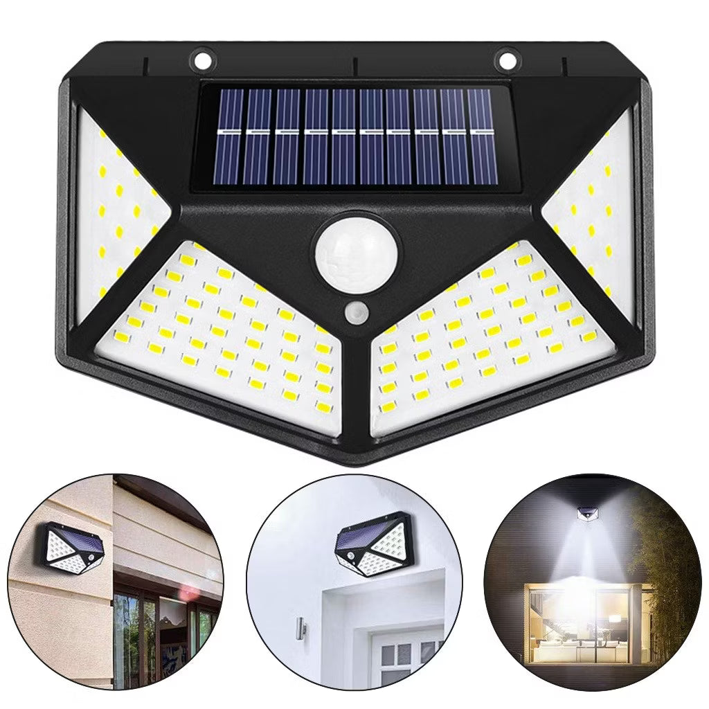 Luminária Solar LED com Sensor de Presença – 3 Modos de Iluminação | Recarregável por Energia Solar