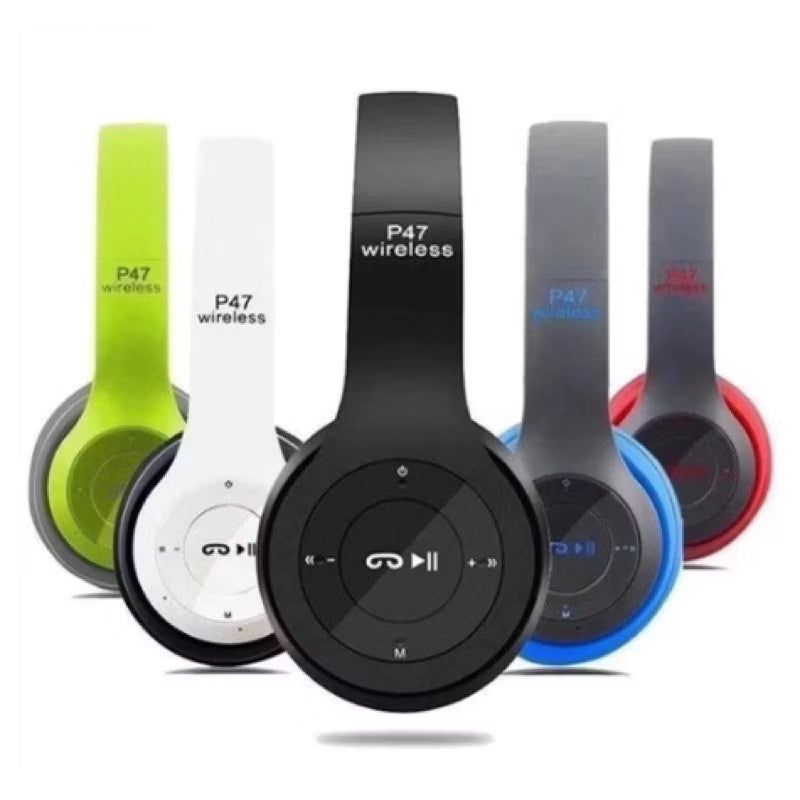 🎧 Fone de Ouvido Bluetooth P47 Wireless Headphone Sem Fio Dobrável