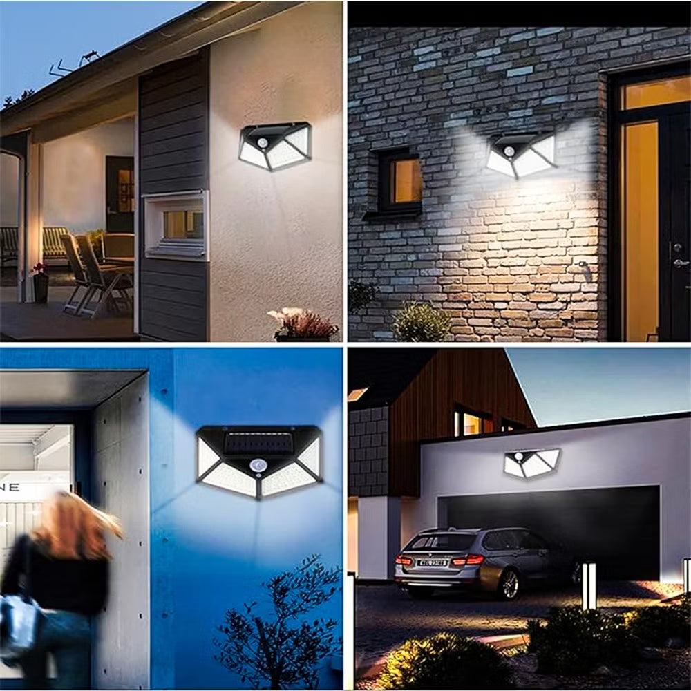Luminária Solar LED com Sensor de Presença – 3 Modos de Iluminação | Recarregável por Energia Solar