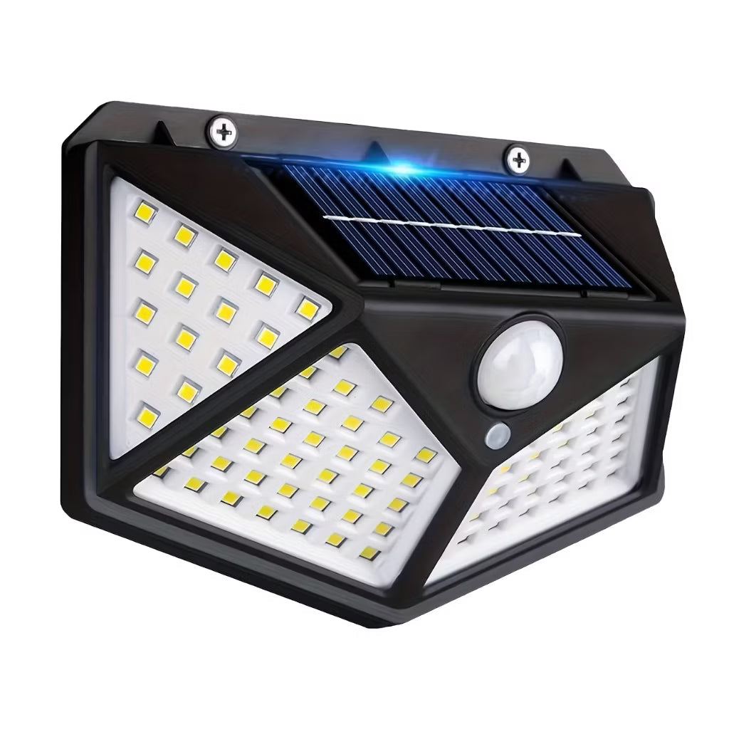 Luminária Solar LED com Sensor de Presença – 3 Modos de Iluminação | Recarregável por Energia Solar