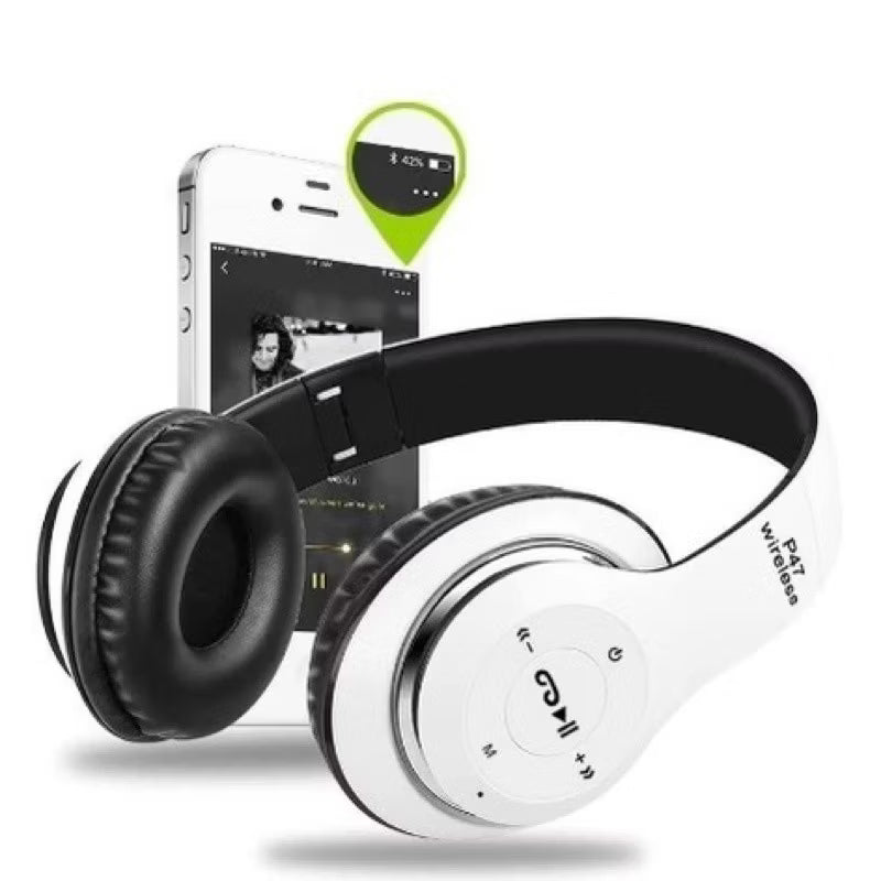 🎧 Fone de Ouvido Bluetooth P47 Wireless Headphone Sem Fio Dobrável
