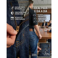 Calça Jeans Masculina Premium Slim Comfort – Costura Reforçada, Conforto e Alta Durabilidade 
