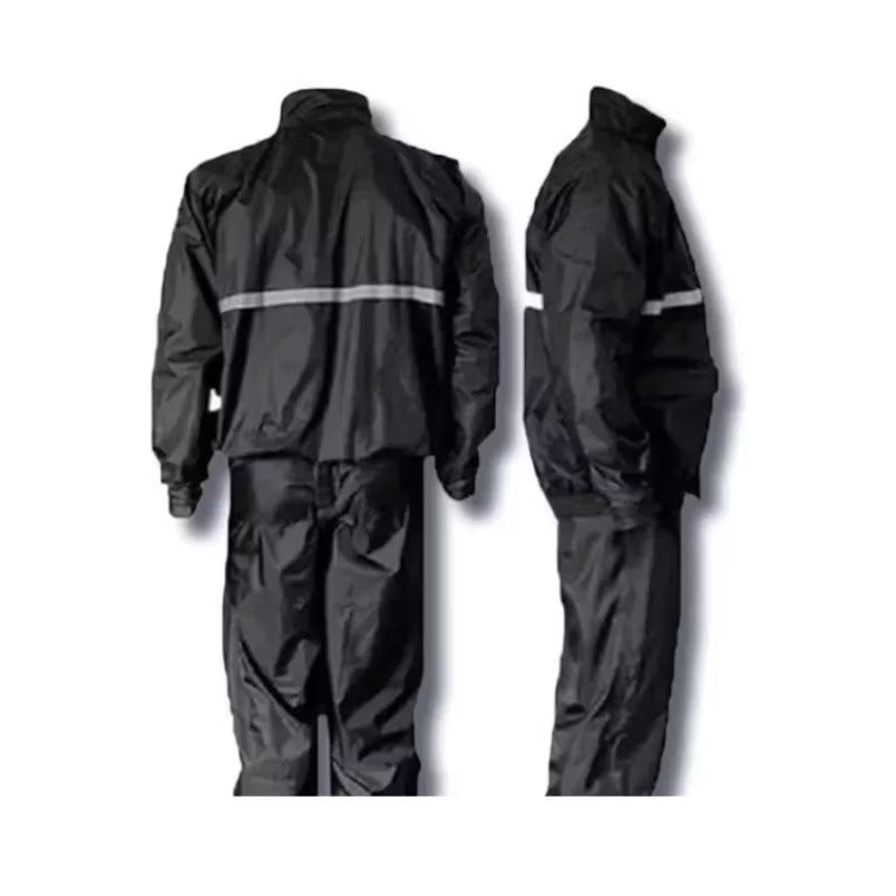 Capa de Chuva Impermeável para Motoqueiro e Ciclista com Faixa Refletiva 🌧️🏍️